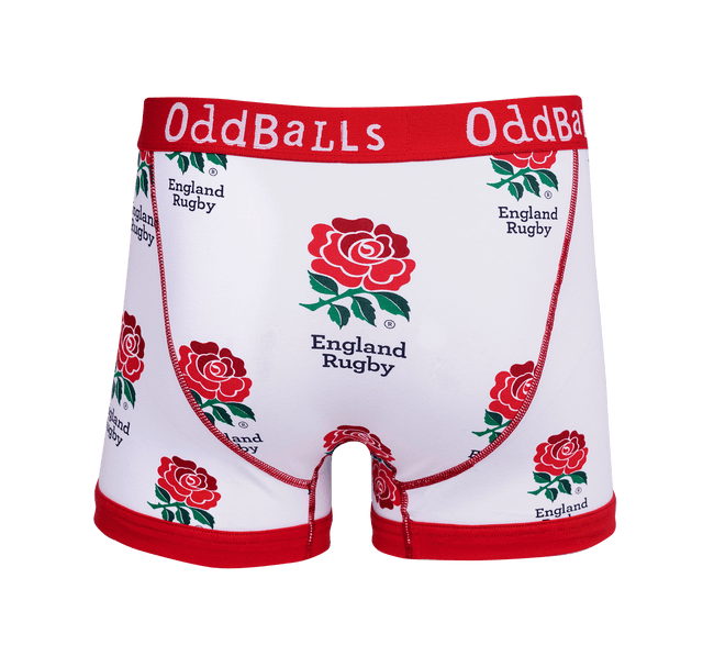 England Rugby White - Mens Boxer Briefs